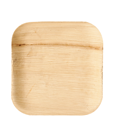 Product foto van Borden palmblad hoekig wit set van 25 18cm