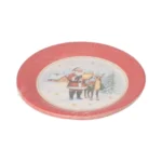 Product foto van Borden papier rond 23 cm set van 10 Dear Santa
