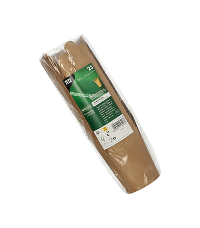 Product foto van Borden snackbox rond bruin set van 25 230ml