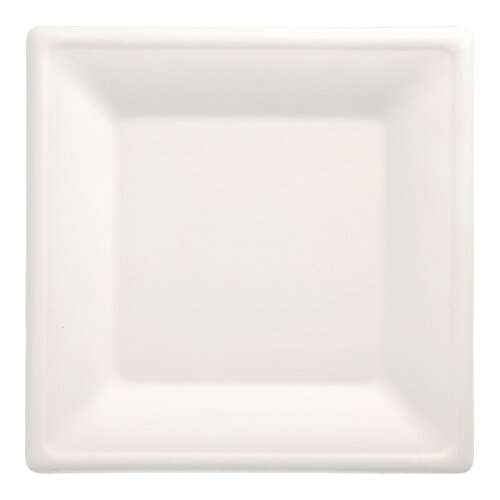 Product foto van Borden suikerriet wit hoekig 26x26 cm set van 50 pure