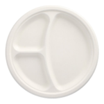 Product foto van Borden suikerriet wit set van 50 26cm 3-vaks