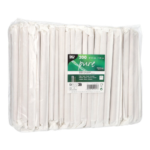 Product foto van Bubble Tea Drinkrietjes papier bruin set van 200 12mm 20cm Pure