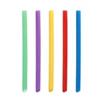 Product foto van Bubble tea-rietjes PP assorti kleuren set van 200 12mm 20cm