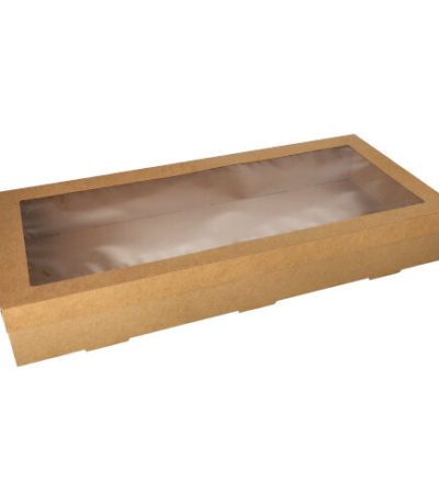 Product foto van Catering dozen karton bruin set van 10 8x25x56cm