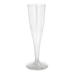 Product foto van Champagneglazen glas 1-vaks helder 10 stuks 100ml