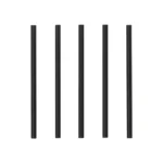 Product foto van Cocktailrietjes PP zwart set van 500 herbruikbaar 7mm x 15cm