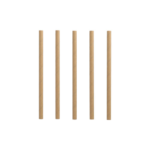 Product foto van Cocktailrietjes papier bruin set van 500 7mm 15cm