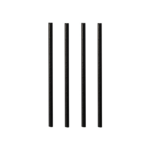 Product foto van Cocktailrietjes papier zwart set van 500 7mm 15cm