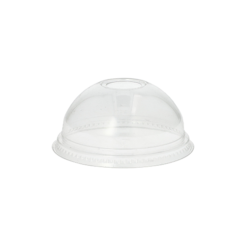 Deksel PET rond glashelder met gat 9 Product foto van Deksel PET rond glashelder met gat 9