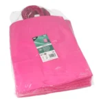 Product foto van Draagtassen papier roze 25 stuks 35x26x12cm met handvat