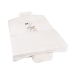 Product foto van Draagtassen papier wit set van 50 44x32x17 cm