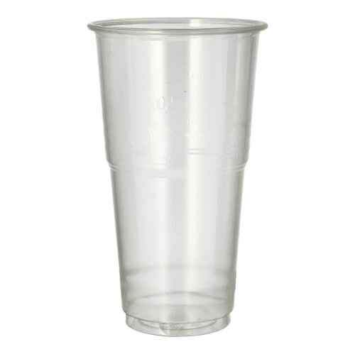 Product foto van Drinkbekers PLA glashelder 60 stuks 500ml