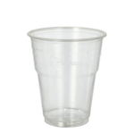 Product foto van Drinkbekers PLA glashelder set van 25 300ml