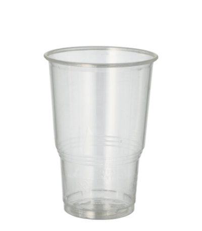 Product foto van Drinkbekers PLA glashelder set van 70 250ml