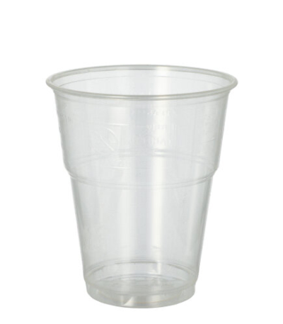 Product foto van Drinkbekers PLA glashelder set van 70 300ml voor koude dranken