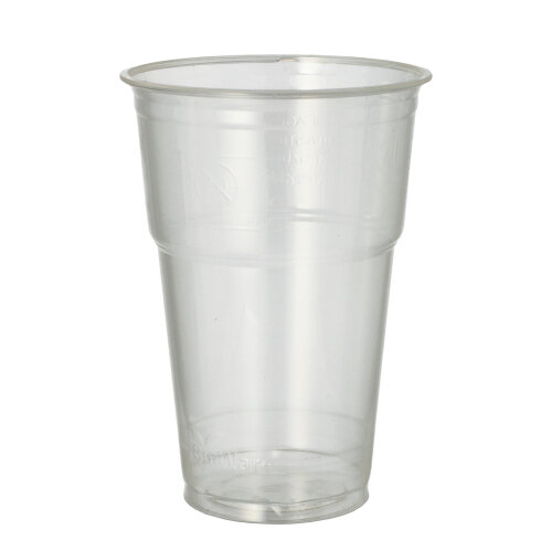Product foto van Drinkbekers PLA glashelder set van 70 400ml