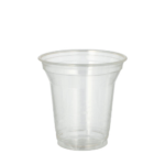 Product foto van Drinkbekers PLA glashelder set van 80 200ml pure