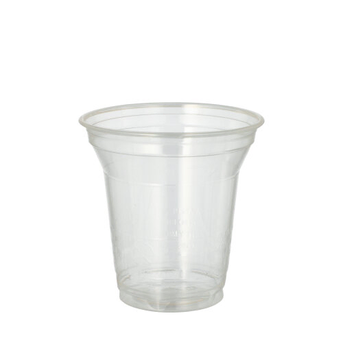 Product foto van Drinkbekers PLA glashelder set van 80 200ml pure