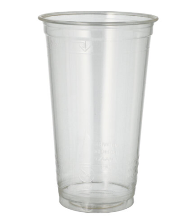 Product foto van Drinkbekers PLA set van 60 500ml glashelder pure