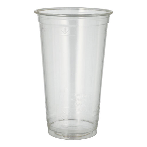 Product foto van Drinkbekers PLA set van 60 500ml glashelder pure