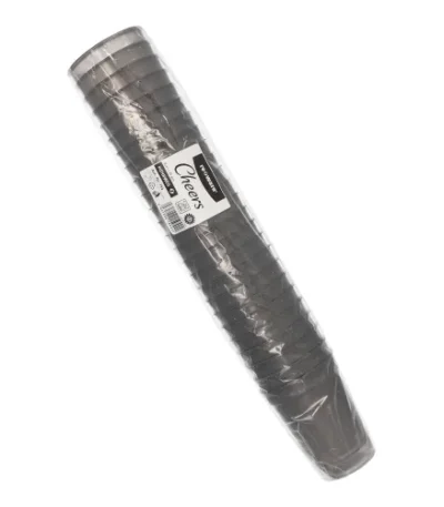 Product foto van Drinkbekers PP grijs set van 25 400ml