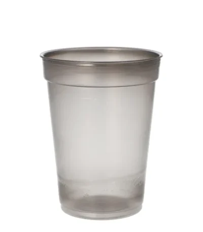 Product foto van Drinkbekers PP grijs set van 25 400ml