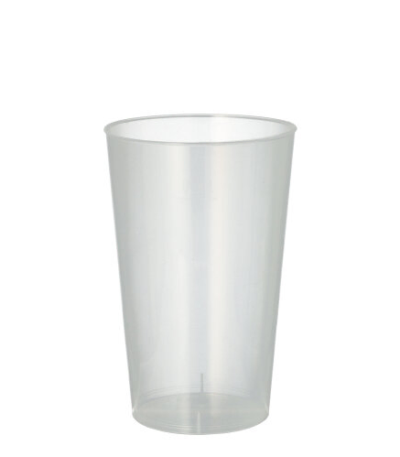 Product foto van Drinkbekers PP herbruikbaar transparant set van 25 300ml