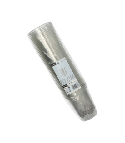 Product foto van Drinkbekers R-PET glashelder set van 50 300ml