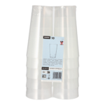 Product foto van Drinkbekers herbruikbaar transparant set van 10 400ml