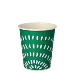 Product foto van Drinkbekers karton groen set van 100 200ml Rays