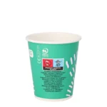 Product foto van Drinkbekers karton groen set van 100 200ml Rays