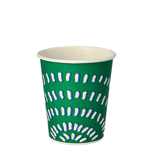Product foto van Drinkbekers karton groen set van 100 200ml Rays