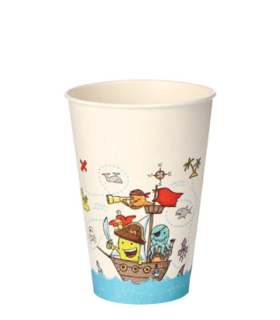 Product foto van Drinkbekers karton set van 10 200ml Pirate Crew