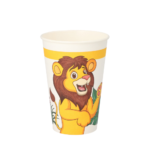 Product foto van Drinkbekers karton wit set van 10 200ml Jungle