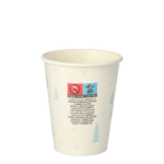 Product foto van Drinkbekers karton wit set van 50 200ml Hello Winter