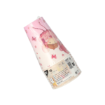 Product foto van Drinkbekers papier paars set van 10 200ml