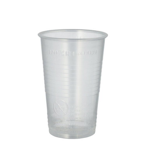 Product foto van Drinkbekers plastic transparant set van 100 300ml
