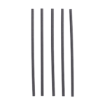 Product foto van Drinkrietjes papier zwart set van 100 6 mm 20 cm