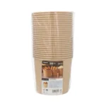 Product foto van Eetemmers bruin set van 25 rond 2800ml