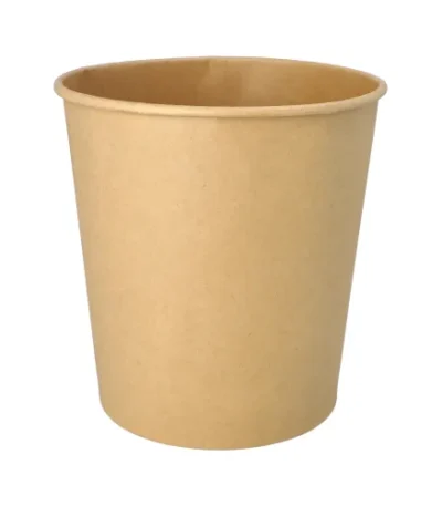 Product foto van Eetemmers kunststof rond bruin set van 25 3800ml