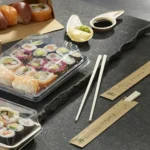 Product foto van Eetstokjes bamboe ASIA set van 50 23 cm