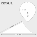 Product foto van Fingerfood cone hout 9