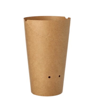 Product foto van Friet Scoops papier small bruin set van 50 Ø 6cm 14cm Maori