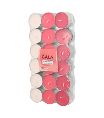 Product foto van Geurkaarsen wijnrood set van 36 3