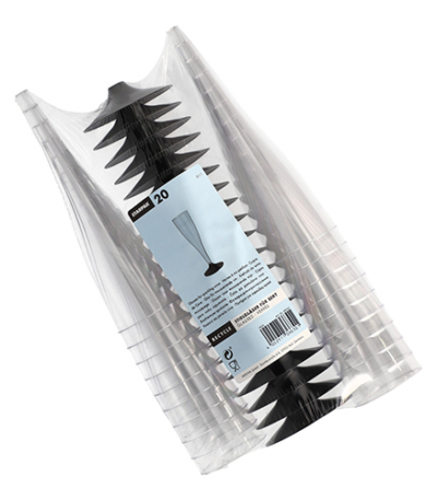 Product foto van Glazen voor mousserende wijn glashelder set van 20 100ml