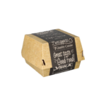 Product foto van Hamburgerboxen karton small wit set van 50 7x9x9cm Good Food