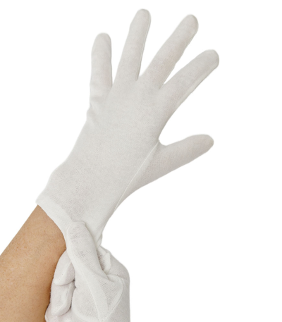 Product foto van Handschoenen katoen wit set van 12 WORK‑INN/-PS M