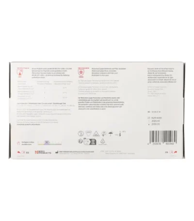 Product foto van Handschoenen latex poedervrij blauw Maat M set van 100 Blue Grip WORK-INN