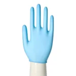 Product foto van Handschoenen nitril poedervrij blauw maat M set van 100 Medi-Inn Blue Soft