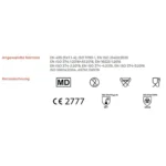 Product foto van Handschoenen nitril poedervrij wit maat L set van 100 WORK‑INN/PS